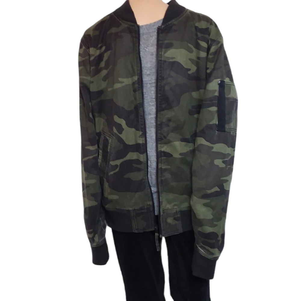 Hollister Camo Twill Bomber Jacket